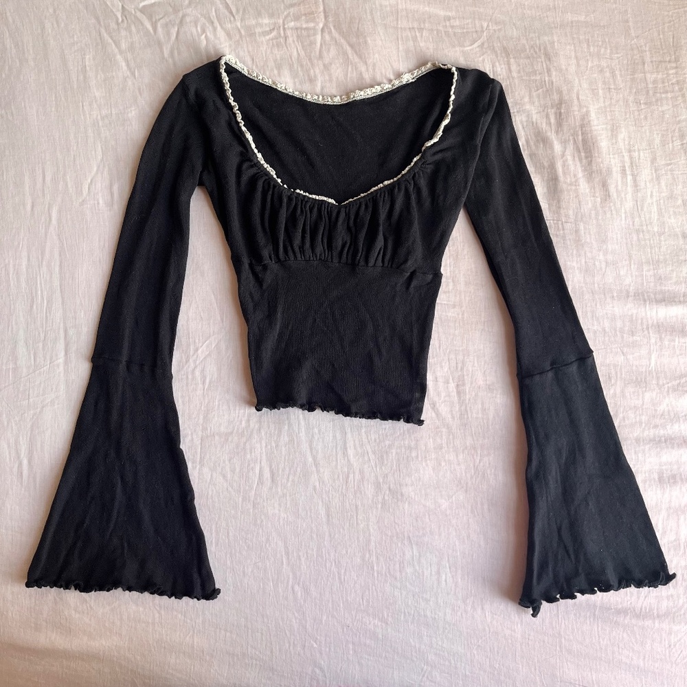 amakes clothing pointelle top small